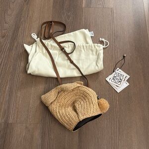 Like new Loewe Raffia Mini Bunny Crossbody Bag